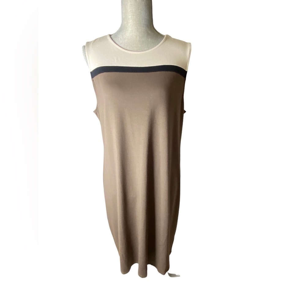 J JILL COLOR-BLOCK SHEATH DRESS ((0946)